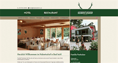 Desktop Screenshot of hubertushof.co.at
