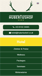 Mobile Screenshot of hubertushof.co.at