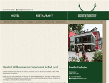 Tablet Screenshot of hubertushof.co.at
